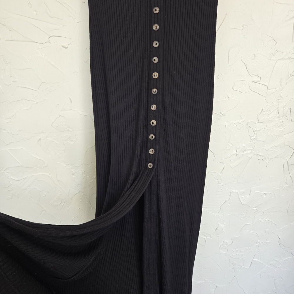 Reformation Ribbed Button Front Neada Knit Dress, S - Picture 5 of 11